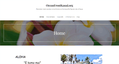 Desktop Screenshot of oceanfrontkauai.org